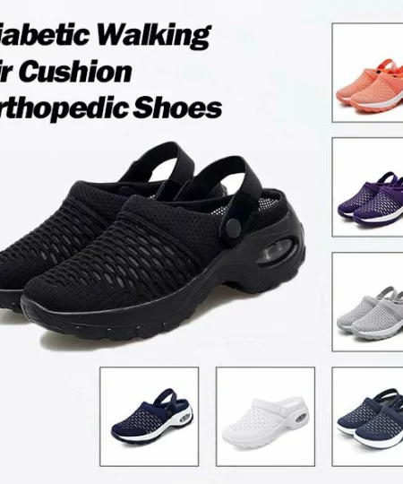 Diabetic Walking Air Cushion Orthopedic Slip-On Shoes