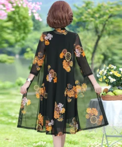 Womens Floral Print Dress