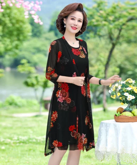 Womens Floral Print Dress