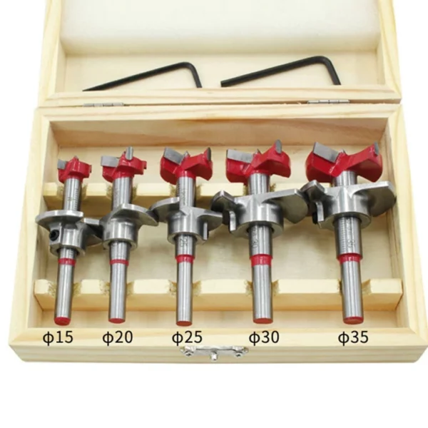 Positioning Woodworking Drill Bit Set (Pack of 5)