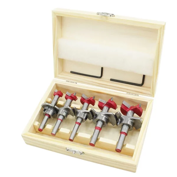 Positioning Woodworking Drill Bit Set (Pack of 5)