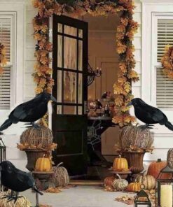 Black Crow Halloween Home Decor