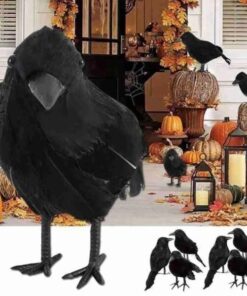 Black Crow Halloween Home Decor