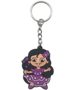 CUSTOM 3D DIE CUT RUBBER KEYCHAINS-REGULAR