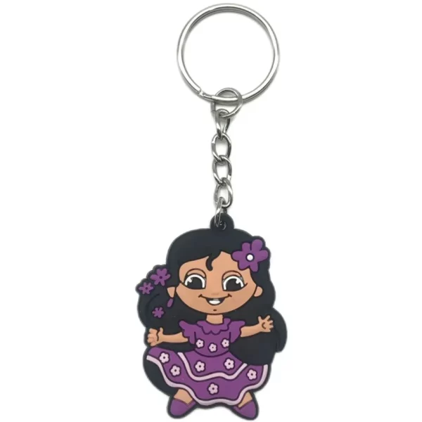 CUSTOM 3D DIE CUT RUBBER KEYCHAINS-REGULAR