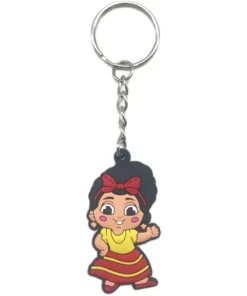 CUSTOM 3D DIE CUT RUBBER KEYCHAINS-REGULAR