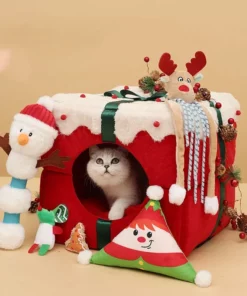 Christmas Decoration Gift Box Pet Nest