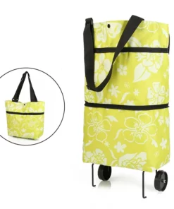 Foldable Shopping Trolley Tote Bag