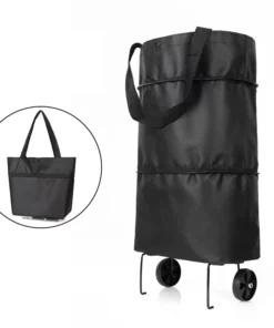 Foldable Shopping Trolley Tote Bag