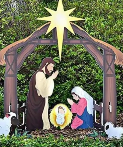 Holy Night Outdoor Christmas Nativity Set