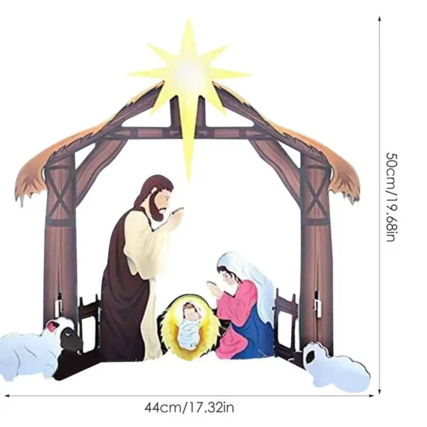 Holy Night Outdoor Christmas Nativity Set