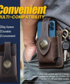 Multifunctional Leather Mobile Phone Bag