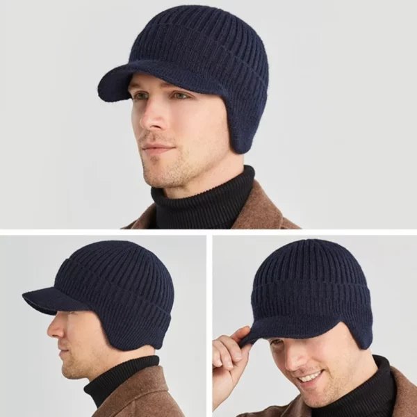 Outdoor Riding Elastic Warm Ear Protection Knitted Hat