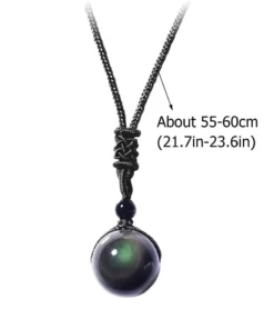 Rainboweyes Lymphvity Obsidian Necklace