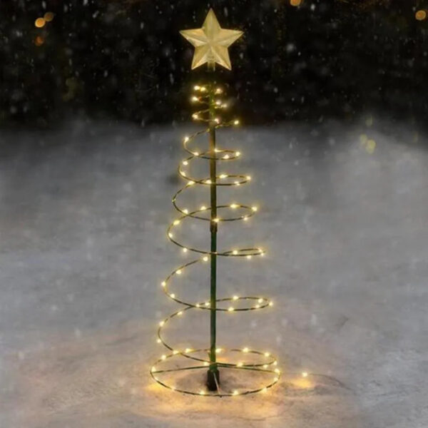 Solar Metal LED Christmas Tree Decoration String Lights