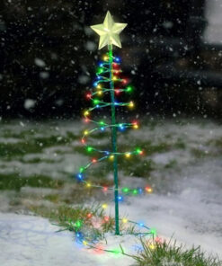 Solar Metal LED Christmas Tree Decoration String Lights