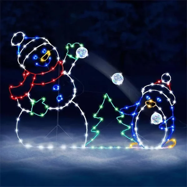 The Playful Animated Snowball Light