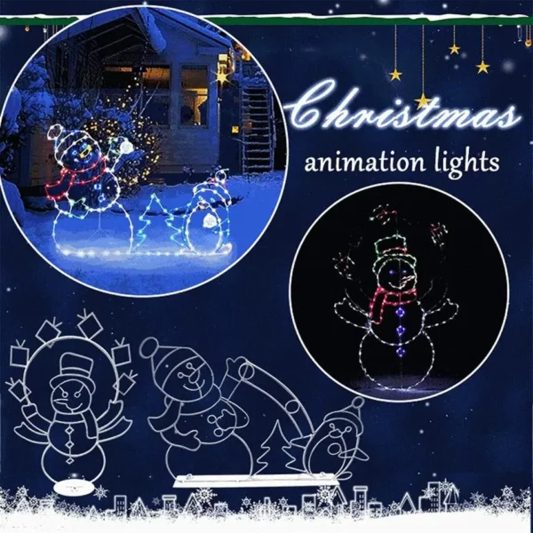 The Playful Animated Snowball Light