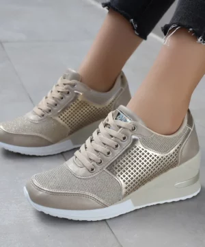 High Heeld Wedge Sneakers For Women