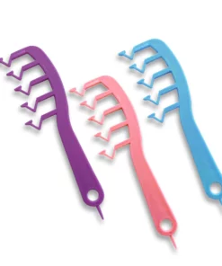 Zig-Zag Part Hair Fluffy Stitch Comb