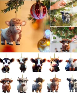 Cartoon Cow Decorative Ornament