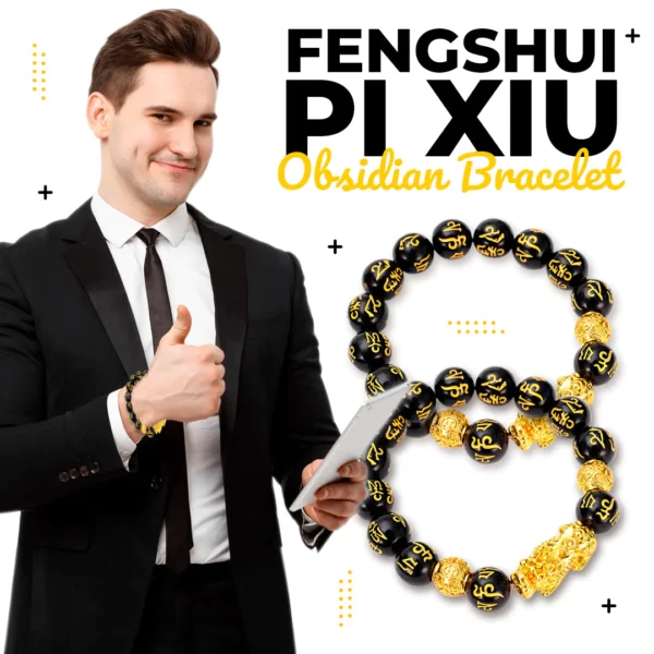 Feng Shui Black Obsidian Wealth Bracelet