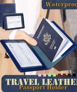 Easy-Travel Leather Passport Holder