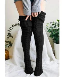 Women's knitted warm leg socks