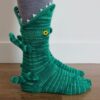 3D Knit Crocodile Socks