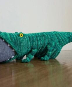 3D Knit Crocodile Socks