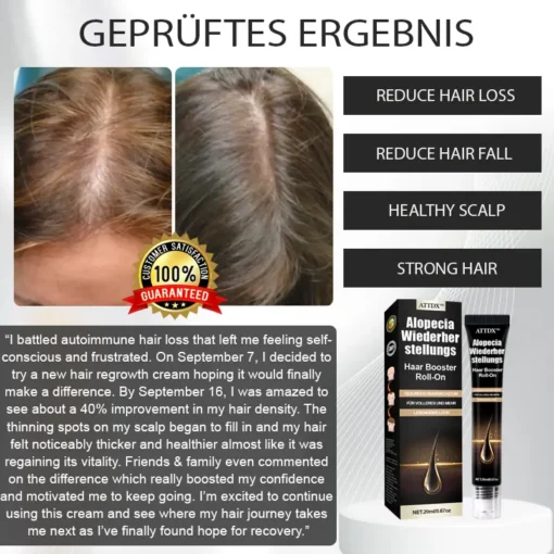 ATTDX™ Alopecia Wiederherstellungs Haar Booster Roll-On