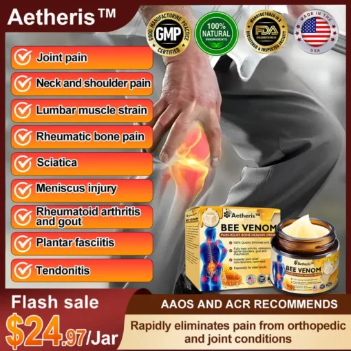 Aetheris™ Bee Venom Instant Ultra Strength Pain Relief Therapy Cream