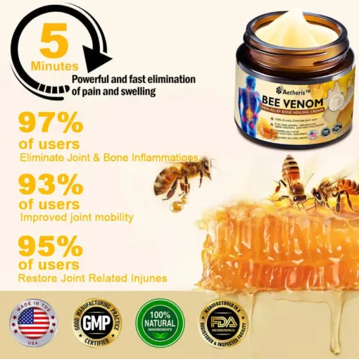 Aetheris™ Bee Venom Instant Ultra Strength Pain Relief Therapy Cream