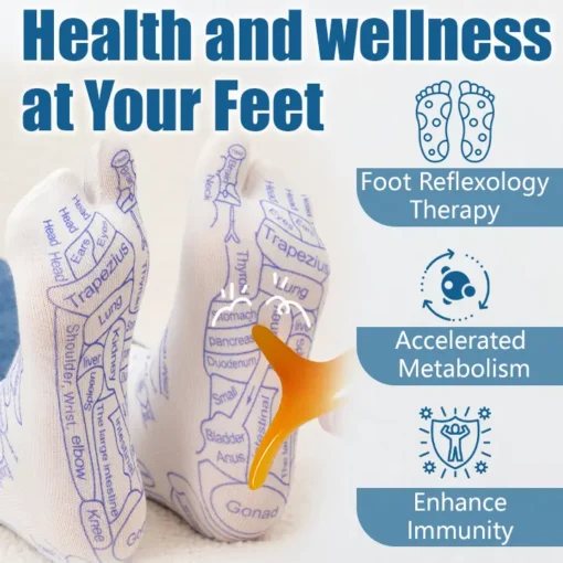 Ceoerty™ AcuReflexology Relief Chart Socks