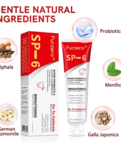 Furzero™ Aussie SP-6 Probiotic Ultra Whitening Toothpaste