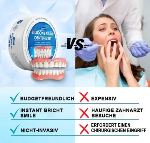 Furzero™ Silikon-Reparaturset für Zahnprothesen