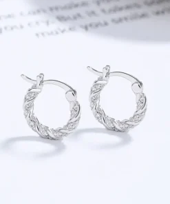 Zirconia twist earrings