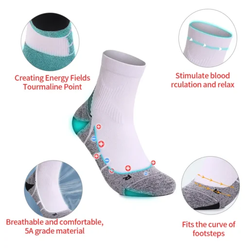 Baicloud Micro-vibration Massage Module Ionic Fiber Repair Socks