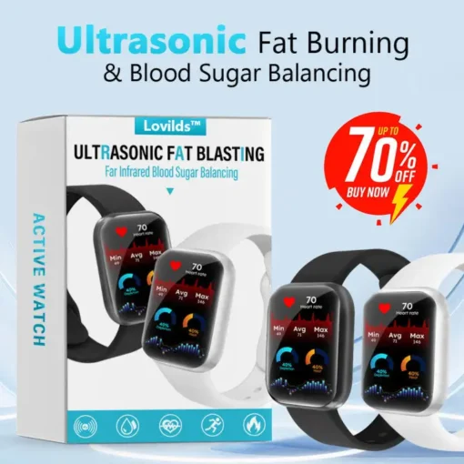 LOVILDS™ Ultrasonic Fat Blasting ＆ Far Infrared Blood Sugar Balancing Detox Wristband