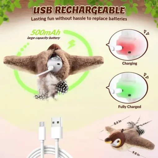 Interactive Chirping Bird Cat Toy - Image 7