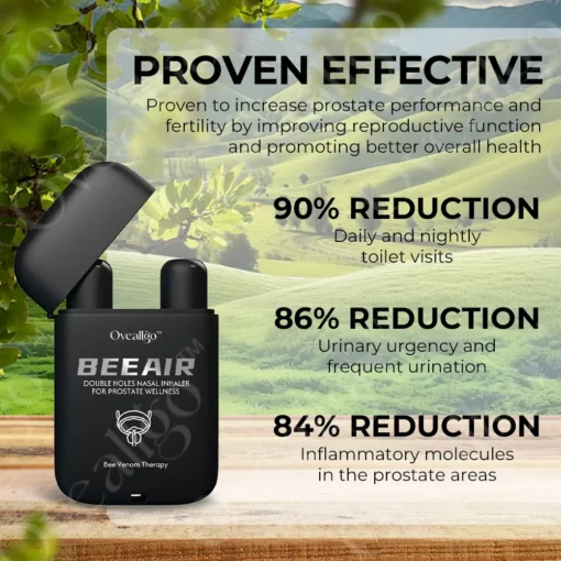 Oveallgo™ BeeAir Double Holes Nasal Inhaler for prostate Wellness