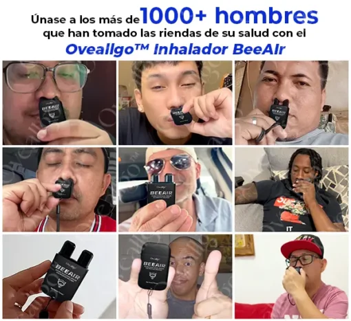 Oveallgo™ BeeAir Inhalador nasal de doble orificio para el bienestar de la próstata