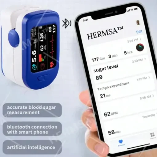 HERMSA™ High-Precision Multi-Purpose Non-Invasive Medical Device(For Blood Glucose, Blood Oxygen, and Blood Pressure Monitoring)