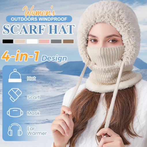 Women's Outdoors Windproof Scarf Hat